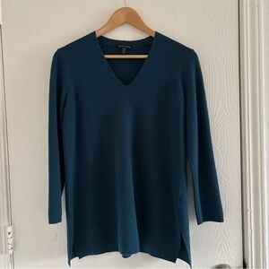 Eileen Fisher Merino Wool Tunic Top Size Medium